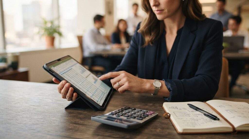 Close-up professional stock photo of a business manager or H